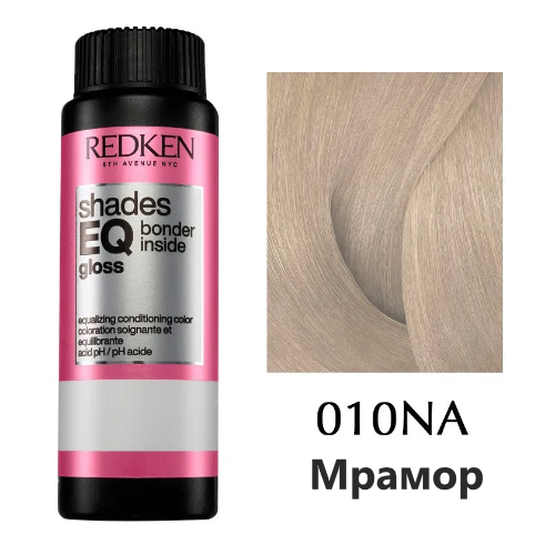 Краска-блеск без аммиака для тонирования и ухода - Redken Shades Eq Gloss Bonder Inside 010NA - Мрамор